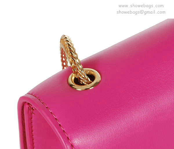 YSL mini monogramme cross-body shoulder bag 326076 rosered - Click Image to Close